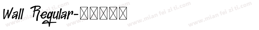 Wall Regular字体转换